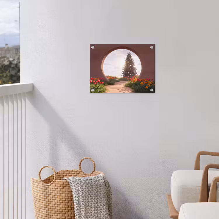Gartenposter - Weg – Blumen – Natur — 5