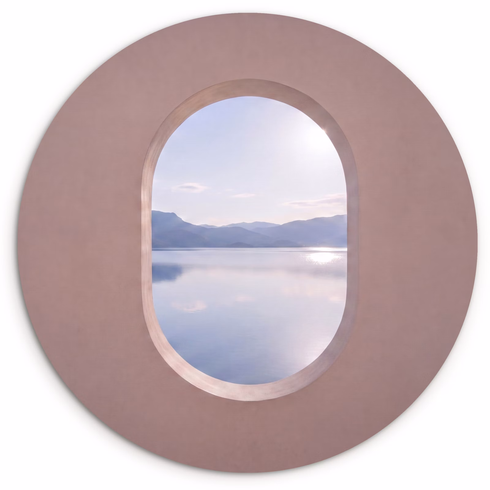 Glasbild Rund - Landschaft – Wasser – Modern — 1