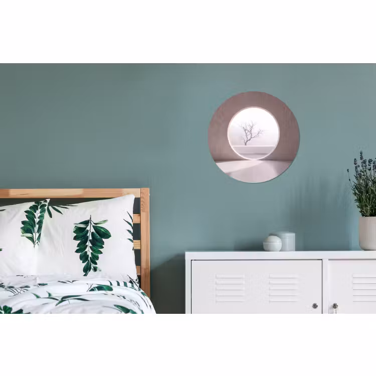 Alu-Dibond-Bild Rund - Baum – Kreis – Modern — 5