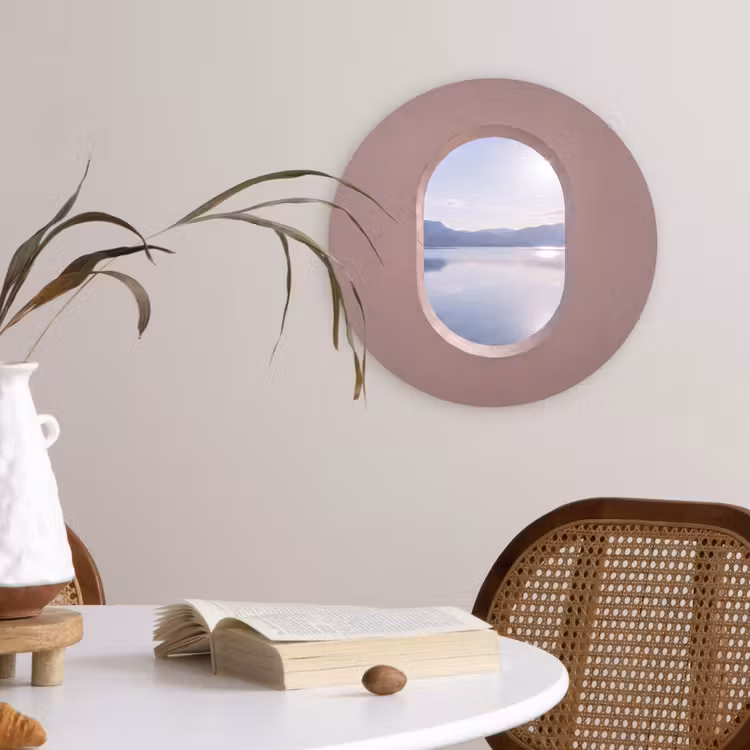 Glasbild Rund - Landschaft – Wasser – Modern — 4