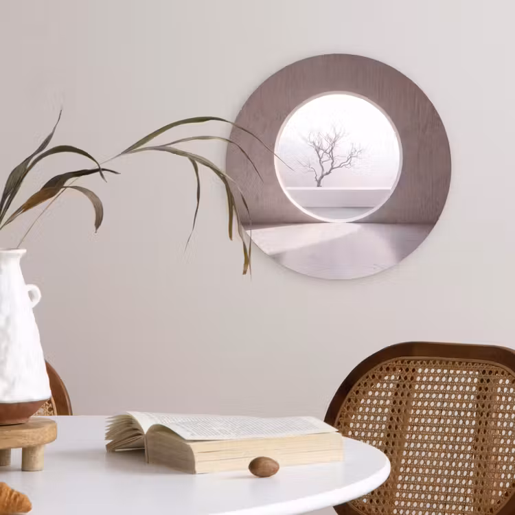Glasbild Rund - Baum – Kreis – Modern — 4