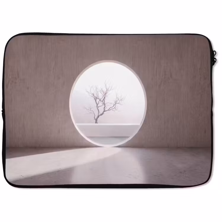 Laptop hülle - Baum – Kreis – Modern — 1
