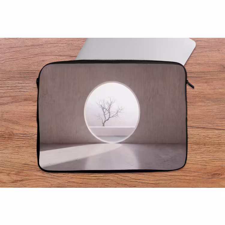 Laptop hülle - Baum – Kreis – Modern — 2