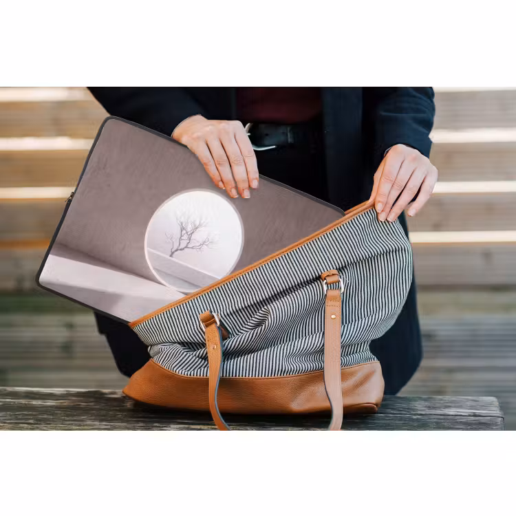 Laptop hülle - Baum – Kreis – Modern — 4