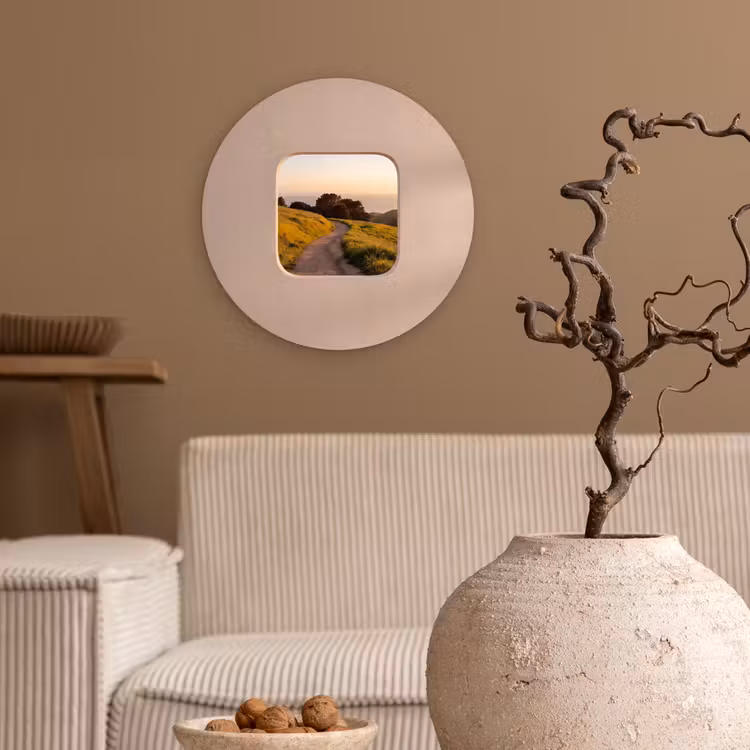 Glasbild Rund - Aussicht – Küste – Natur — 2