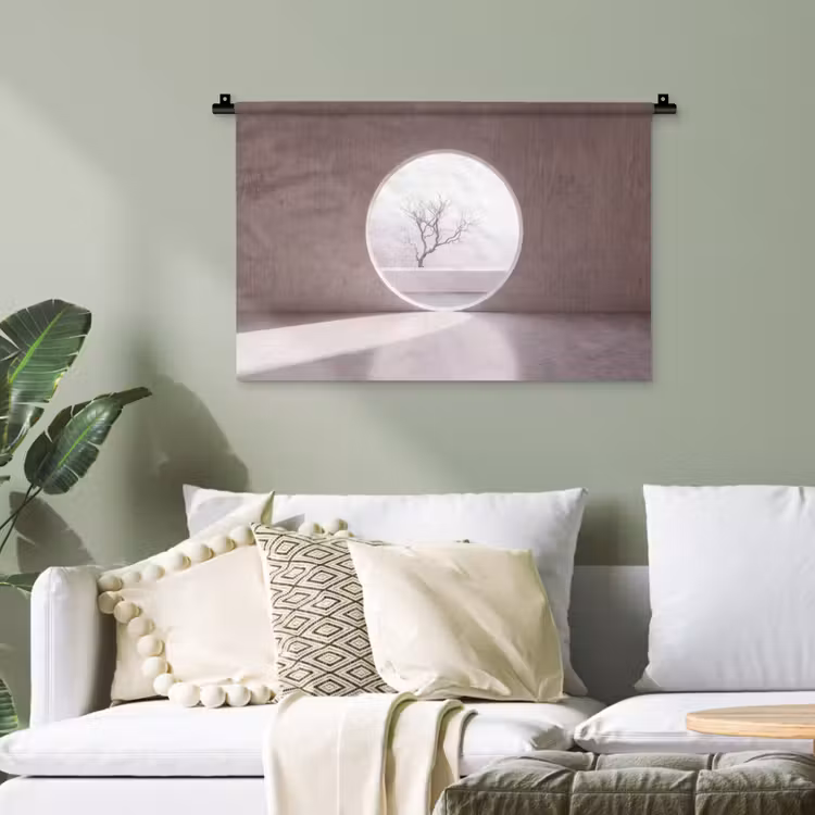 Wandteppich - Baum – Kreis – Modern — 4