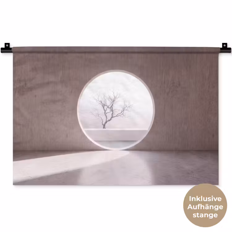 Wandteppich - Baum – Kreis – Modern — 9