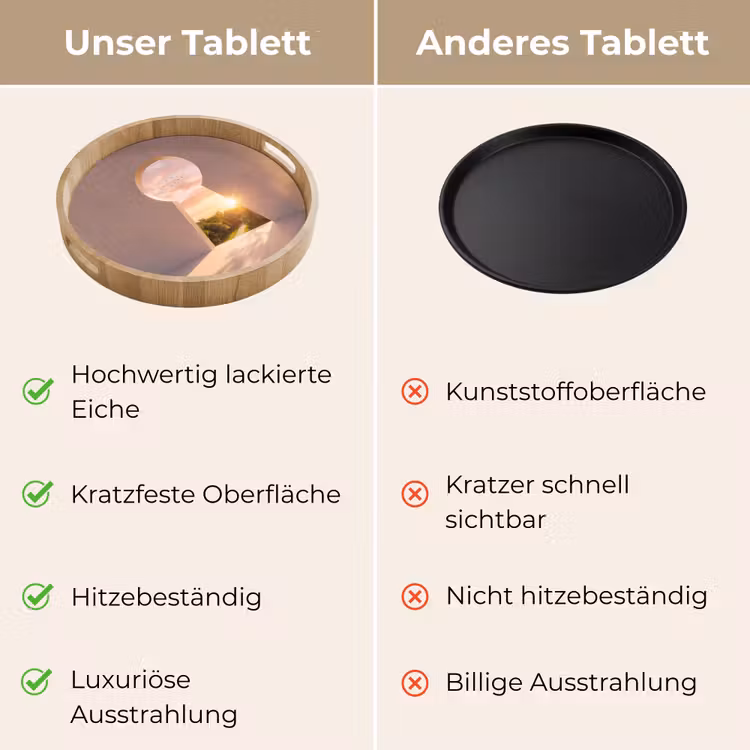 Tablett - Schlüsselloch – Natur – Sonne — 3