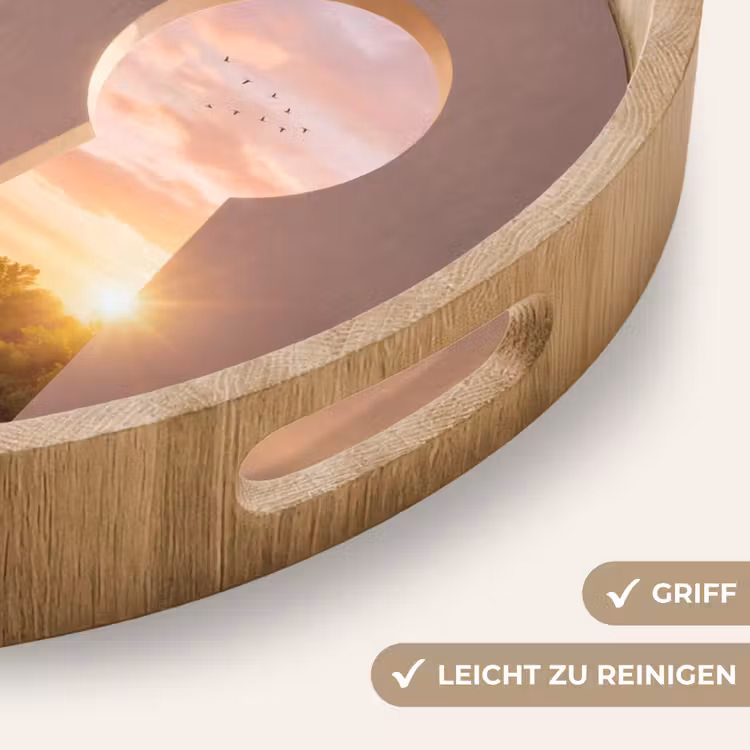 Tablett - Schlüsselloch – Natur – Sonne — 5