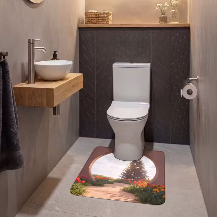 WC Vorleger - Weg – Blumen – Natur — 2