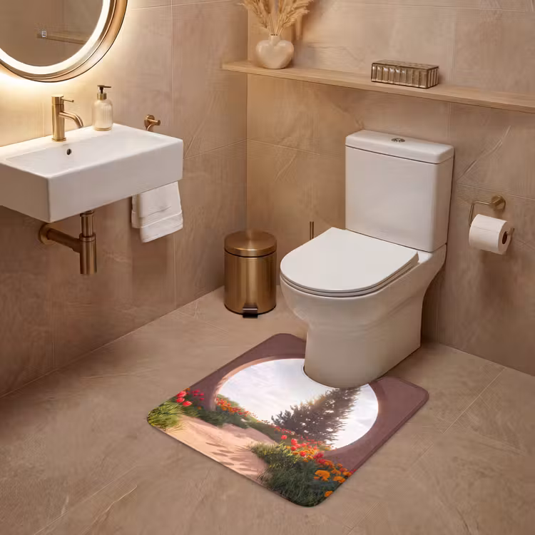 WC Vorleger - Weg – Blumen – Natur — 4