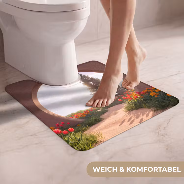 WC Vorleger - Weg – Blumen – Natur — 5