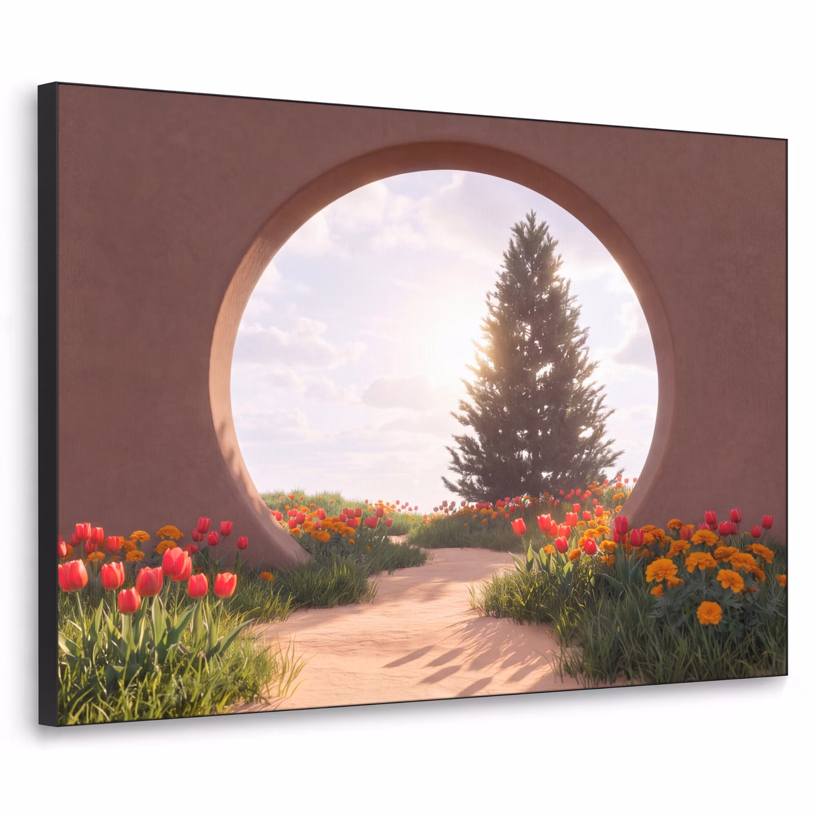 Art Frame - Weg – Blumen – Natur — 1