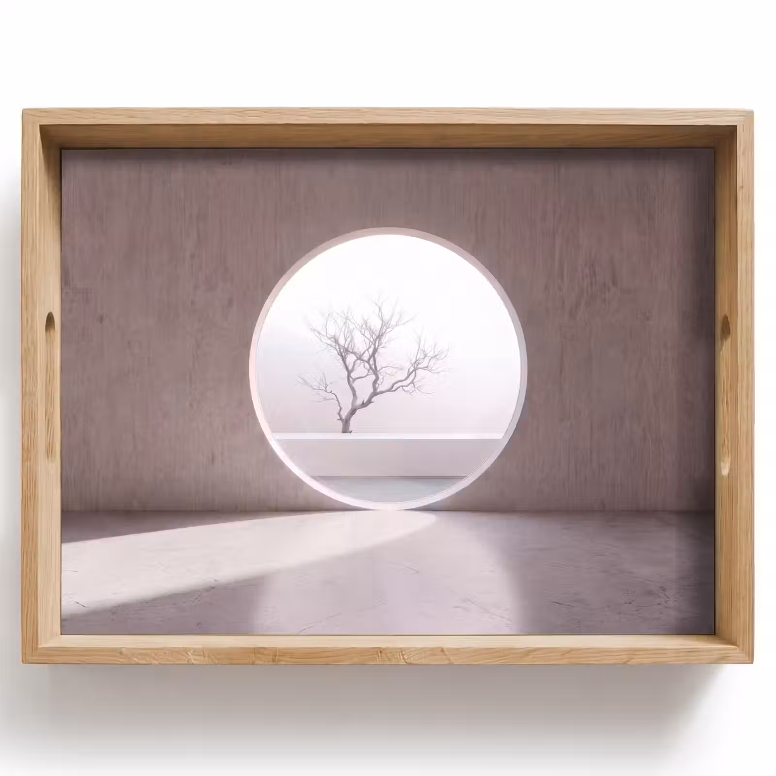 Tablett - Baum – Kreis – Modern — 1