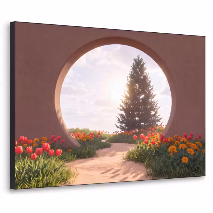 Art Frame - Weg – Blumen – Natur — 1