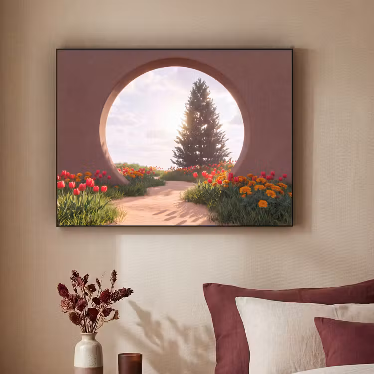 Art Frame - Weg – Blumen – Natur — 2
