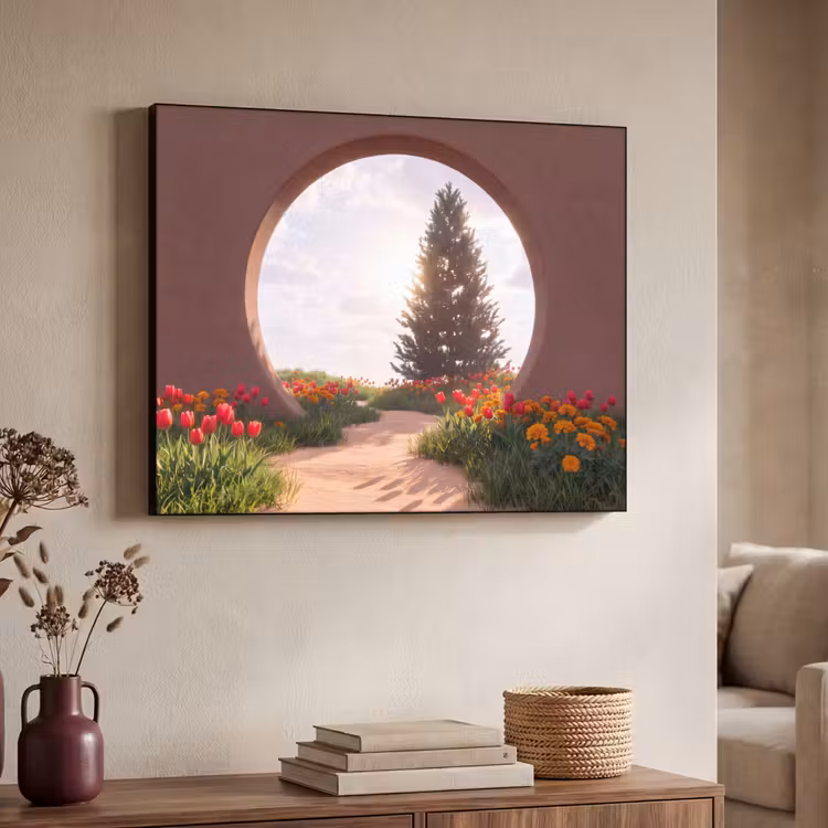 Art Frame - Weg – Blumen – Natur — 3