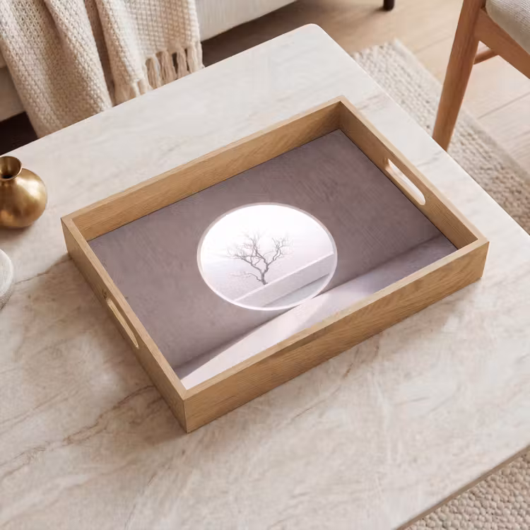 Tablett - Baum – Kreis – Modern — 2