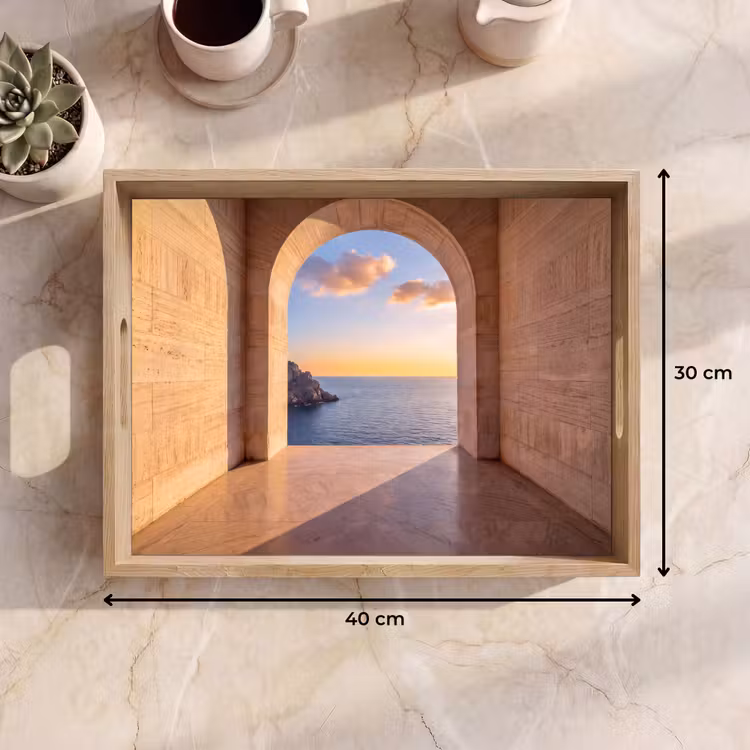Tablett - Meer – Landschaft – Abend — 9
