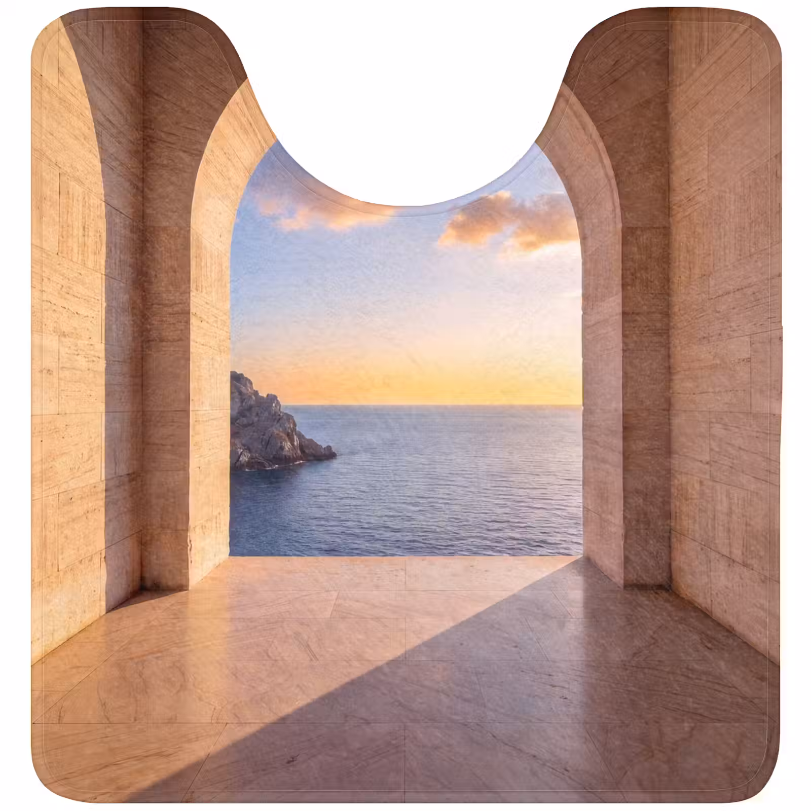 WC Vorleger - Meer – Landschaft – Abend — 1