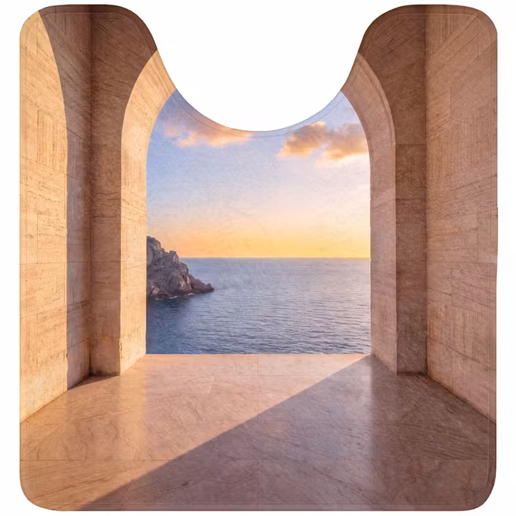 WC Vorleger - Meer – Landschaft – Abend — 1