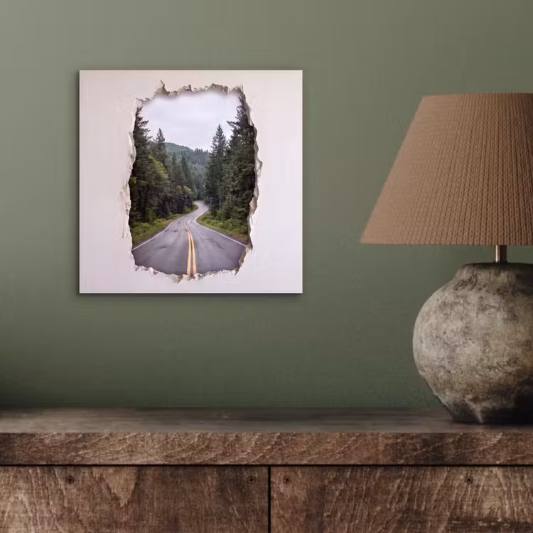 Alu-Dibond-Bild - Straße – Wald – Natur — 3