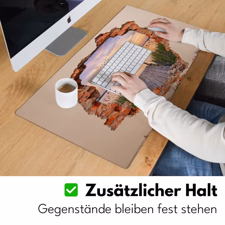 Schreibtischunterlage - Mauer – Landschaft – Illusion — 3