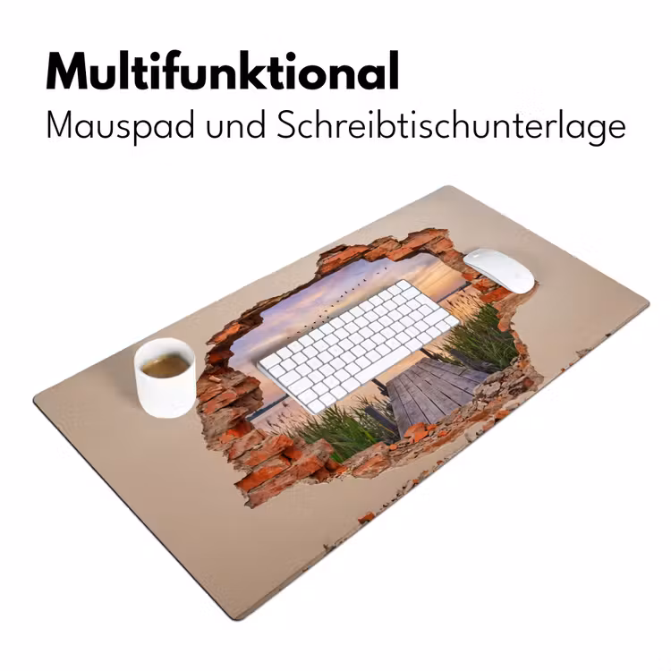 Schreibtischunterlage - Mauer – Landschaft – Illusion — 4