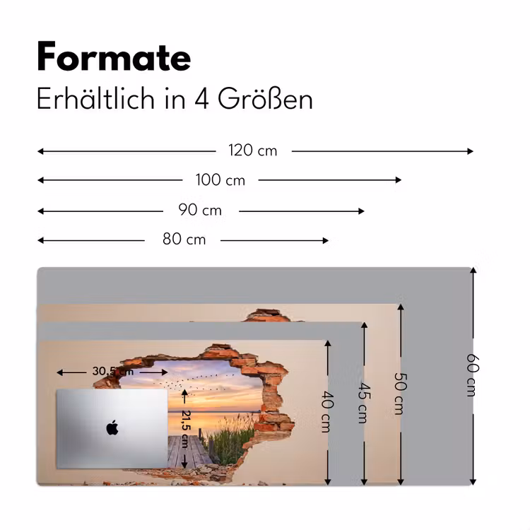 Schreibtischunterlage - Mauer – Landschaft – Illusion — 5