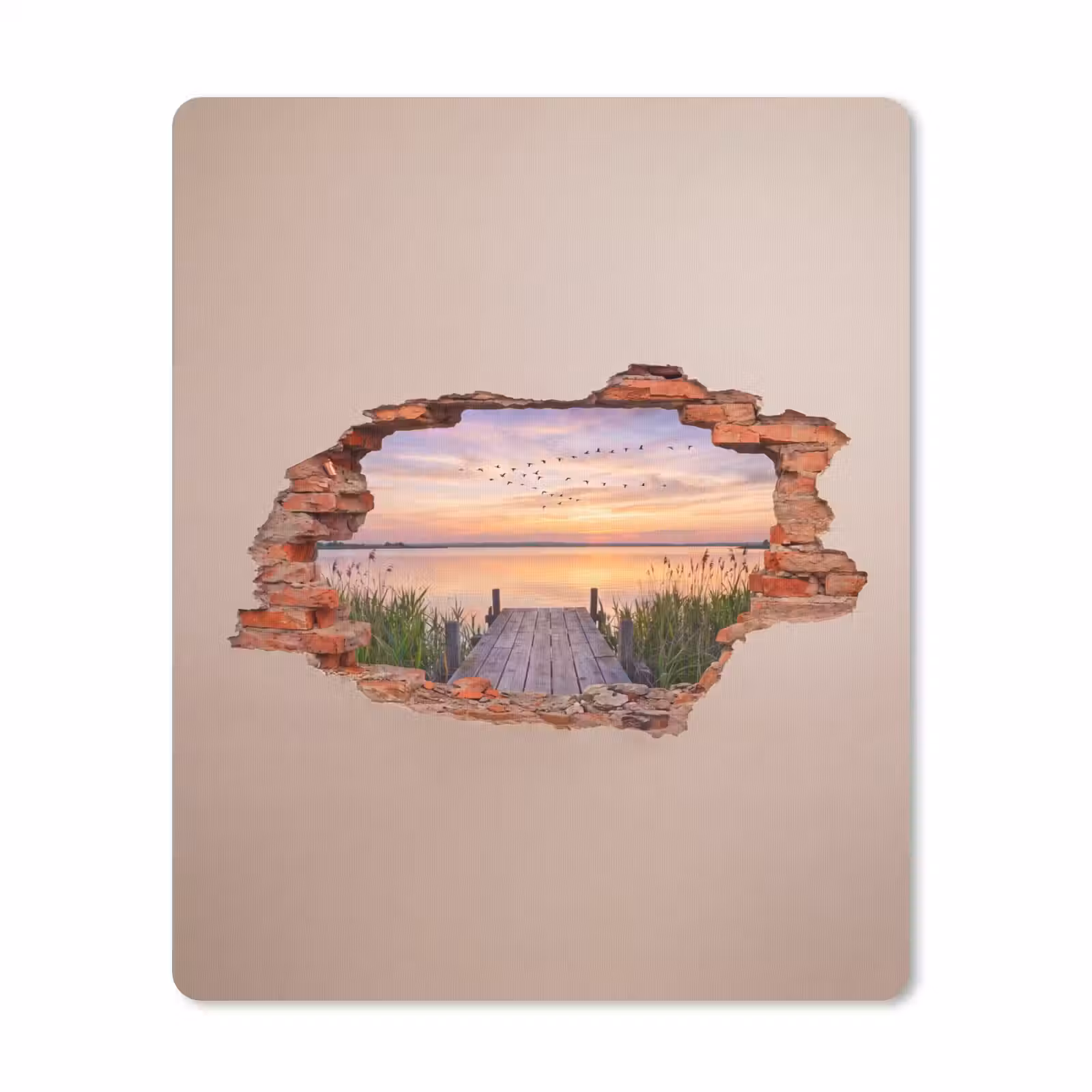 Mauspad - Mauer – Landschaft – Illusion — 1