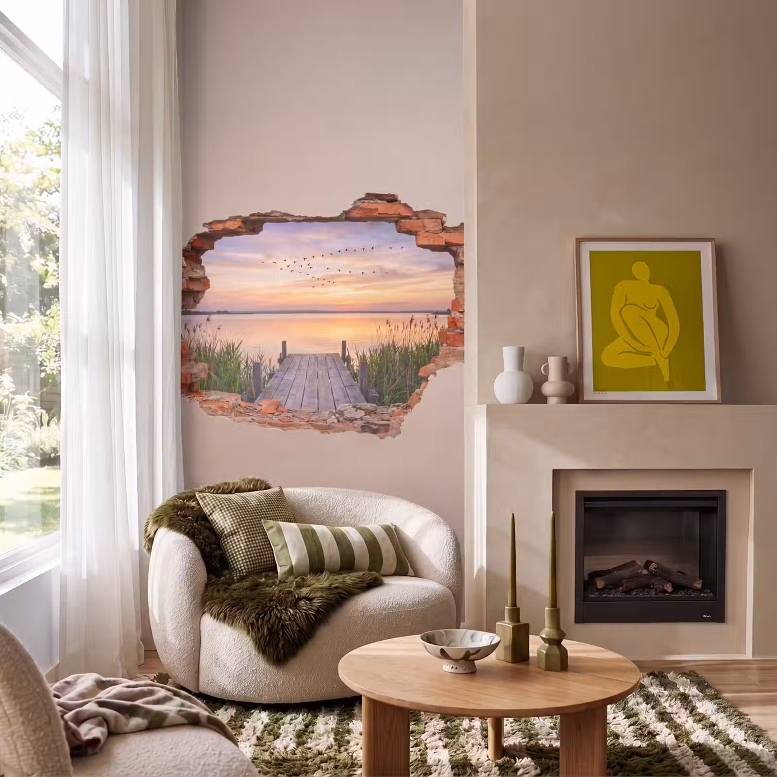 Tapete - Mauer – Landschaft – Illusion — 1