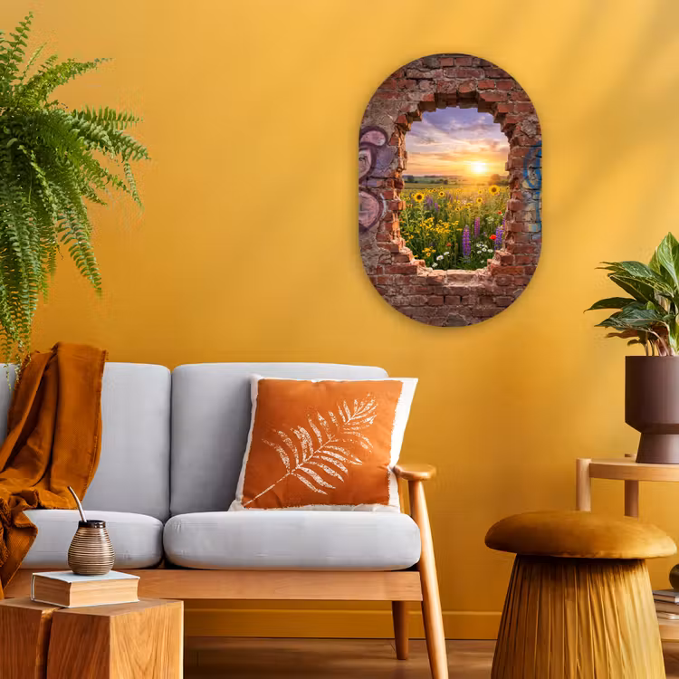 Forexbild Oval - Blumen – Feld – Natur — 2