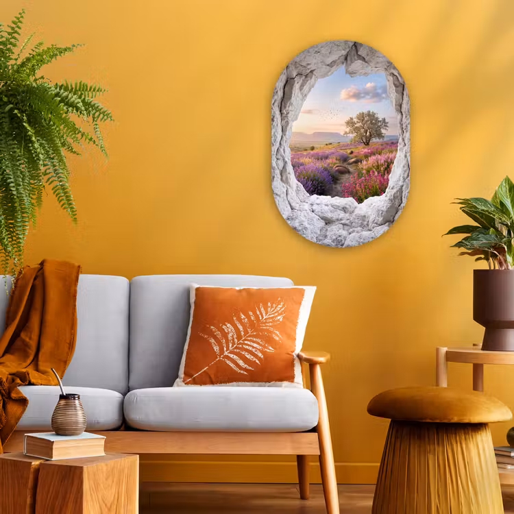 Forexbild Oval - Blumen – Weg – Natur — 2