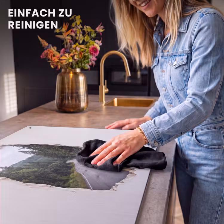 2-in-1 Herdabdeckplatte & Spritzschutz - Straße – Wald – Natur — 5