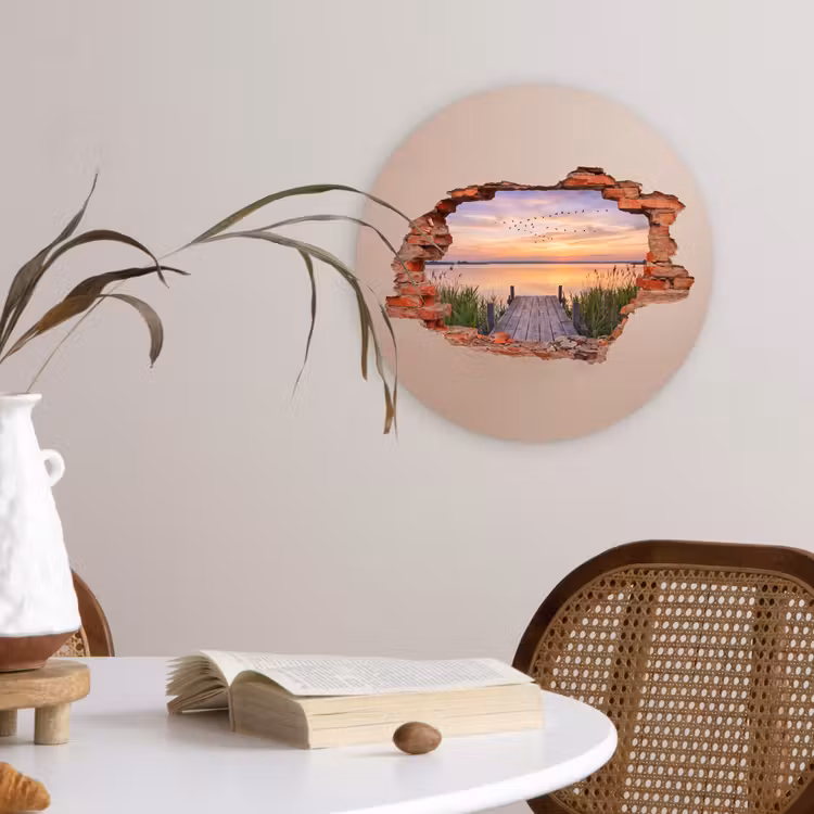 Forexbild Rund - Mauer – Landschaft – Illusion — 4