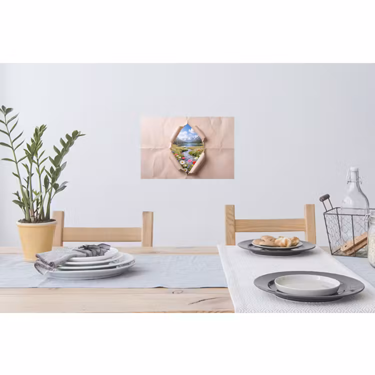 Wandtattoo – Blumen – Fluss – Landschaft — 4