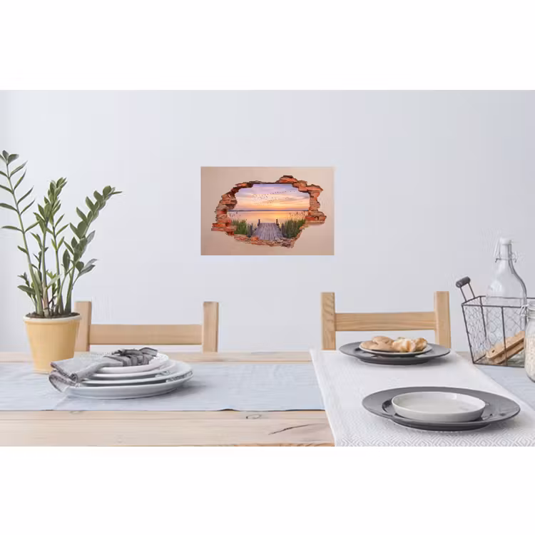 Wandtattoo – Mauer – Landschaft – Illusion — 4