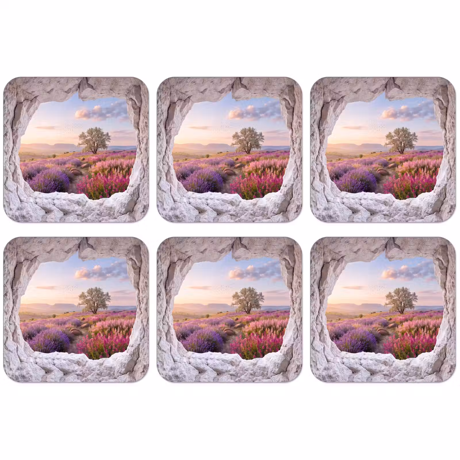 Untersetzer - Blumen – Weg – Natur — 1