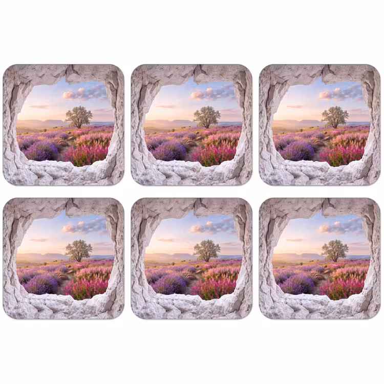 Untersetzer - Blumen – Weg – Natur — 1