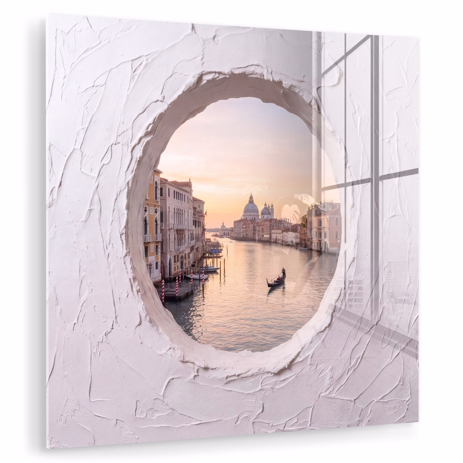 Glasbild - Gondel – Kanal – Venedig — 1