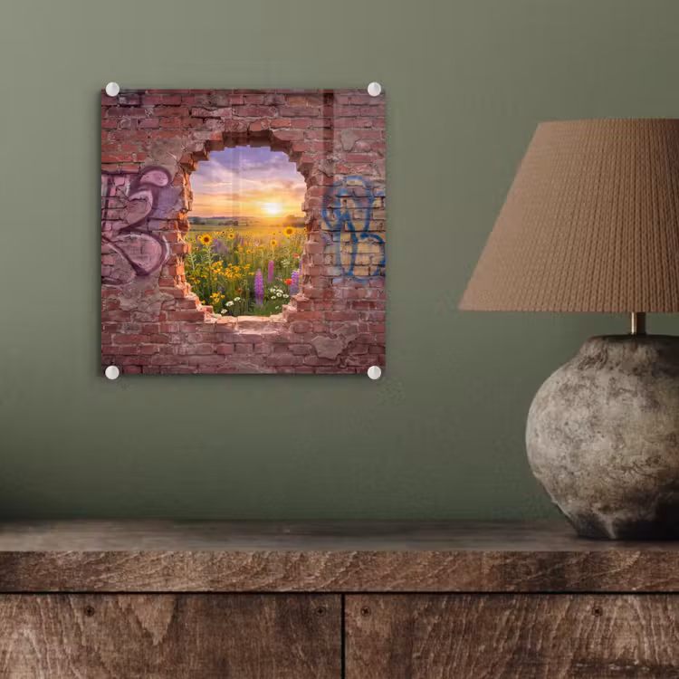 Glasbild - Blumen – Feld – Natur — 4