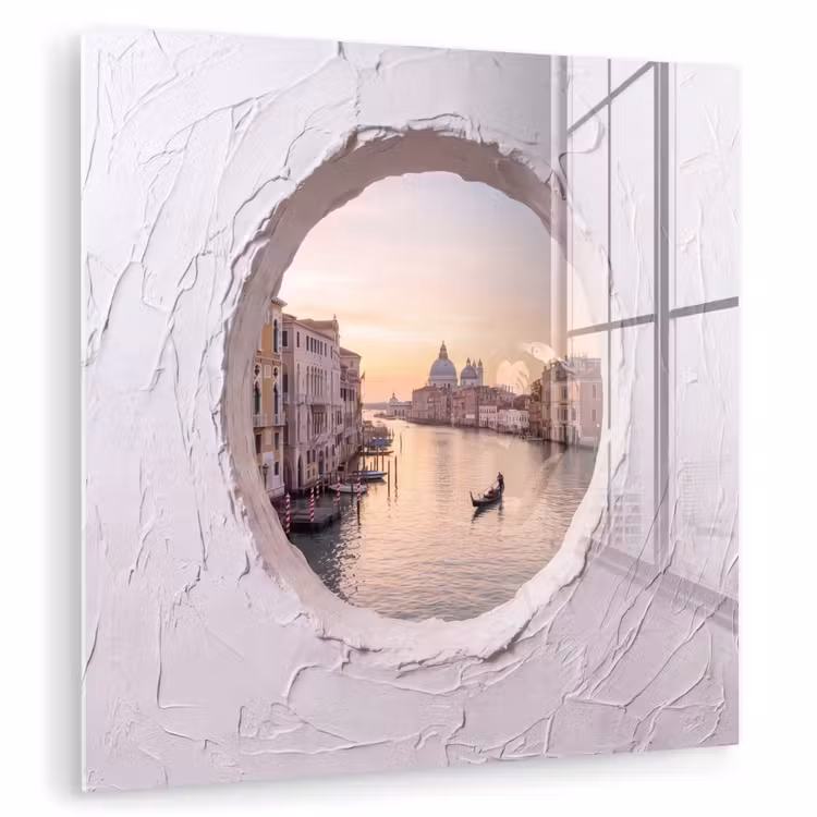 Glasbild - Gondel – Kanal – Venedig — 1