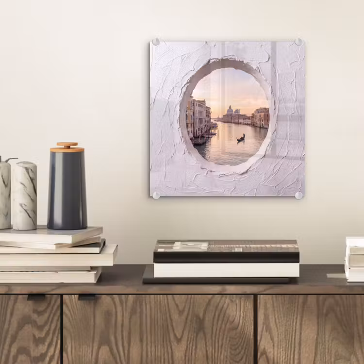 Glasbild - Gondel – Kanal – Venedig — 2