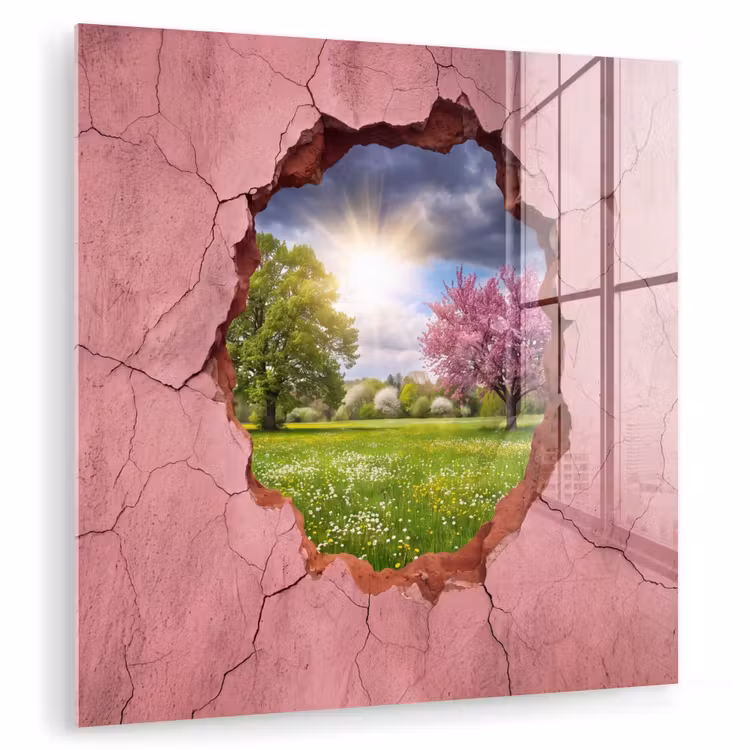 Glasbild - Natur – Frühling – Sonne — 1