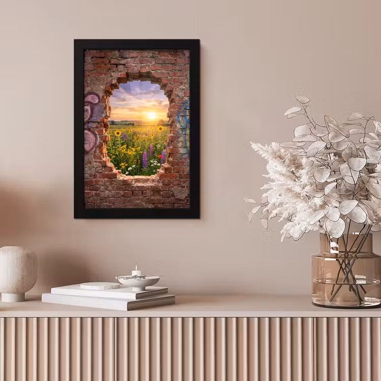 Bilder mit Rahmen - Blumen – Feld – Natur — 4