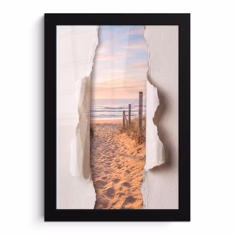 Bilder mit Rahmen - Düne – Weg – Küste — 1