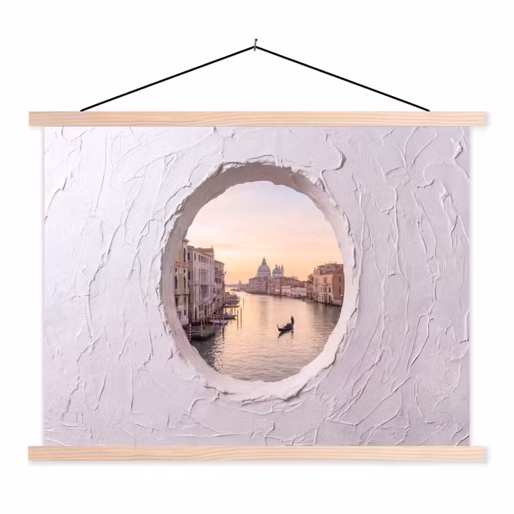 Stoffbild - Gondel – Kanal – Venedig — 1