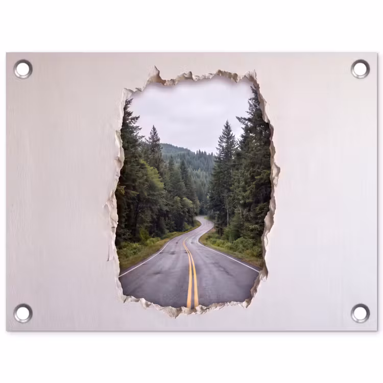 Gartenposter - Straße – Wald – Natur — 1