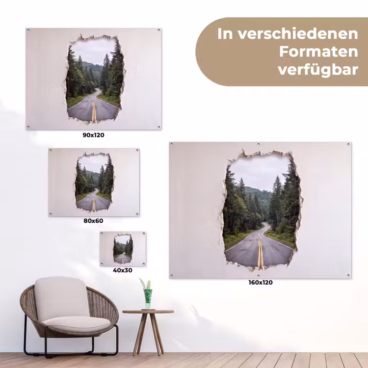 Gartenposter - Straße – Wald – Natur — 6