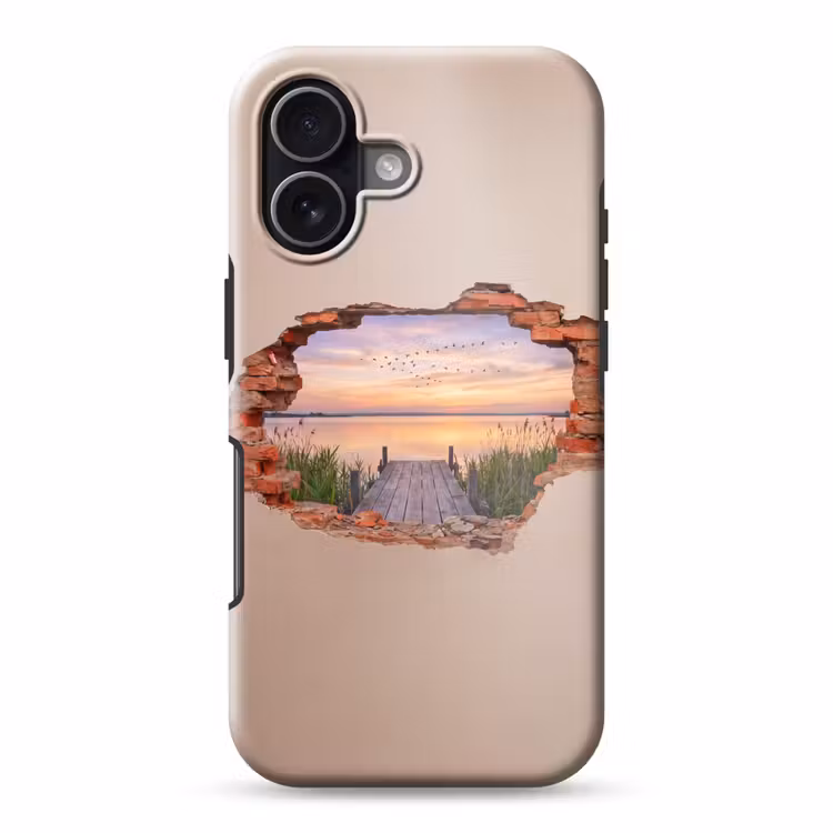 Handyhülle Toughcase - Mauer – Landschaft – Illusion — 1